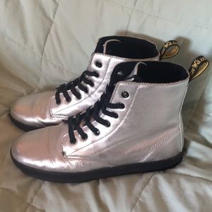 Silver Doc Marten Airwalks Sz 9